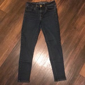 american eagle dark wash jeans!